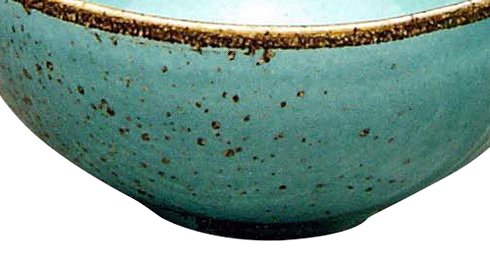 Schale Creatable aus Stein in Blau CREATABLE Nature Collection – Schale wasserblaues Steinzeug – Durchmesser ca. 17 cm