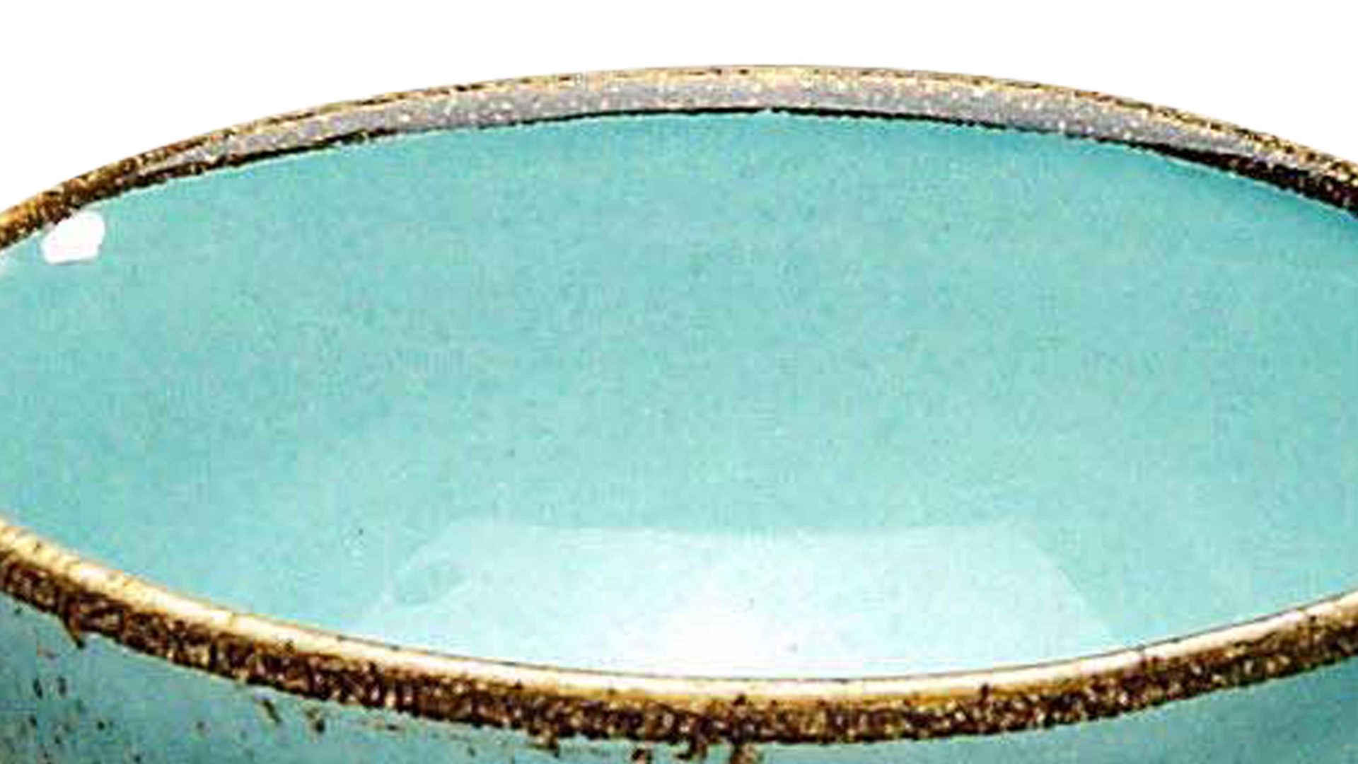 Schale Creatable aus Stein in Blau CREATABLE Nature Collection – Schale wasserblaues Steinzeug – Durchmesser ca. 17 cm