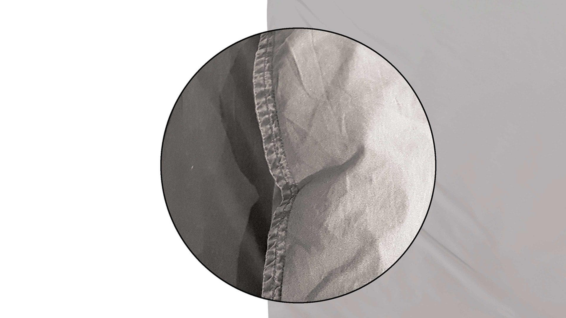 Bettwäsche-Set H. g. hahn haustextilien® aus Stoff in Hellgrau HAHN Bettwäsche-Set Stone Washed kittfarbene Baumwolle – dreiteilig, ca. 240 x 220 cm