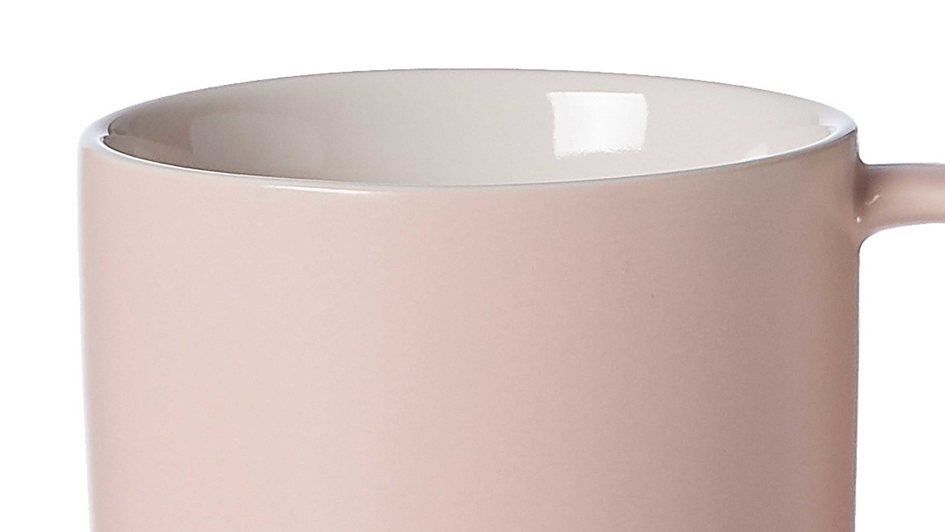 Kaffeetasse Ritzenhoff & breker aus Keramik in Rosa Ritzenhoff & Breker Kaffeetasse Jasper roséfarbenes Steinzeug – Füllmenge ca. 240 ml