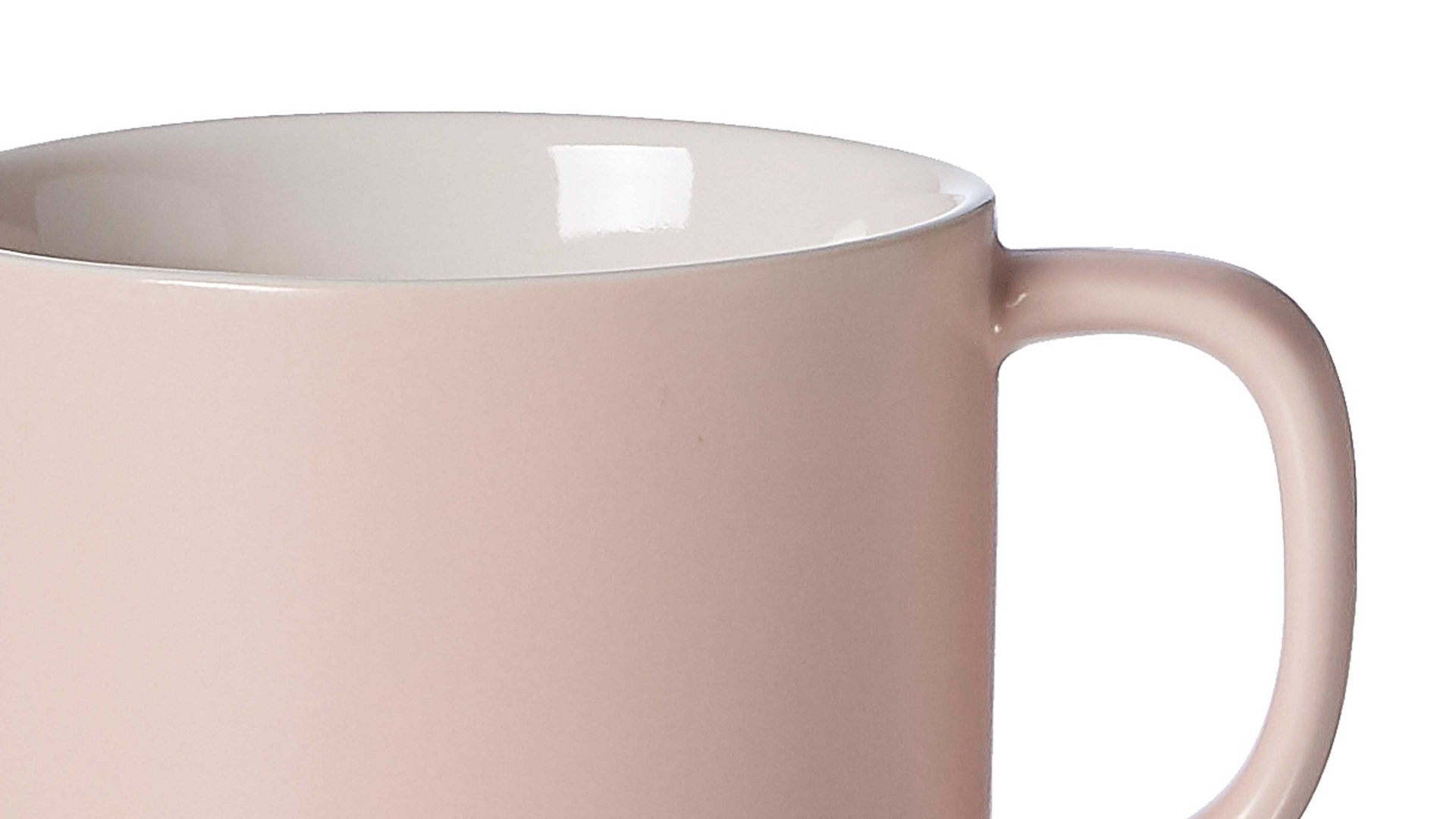 Kaffeetasse Ritzenhoff & breker aus Keramik in Rosa Ritzenhoff & Breker Kaffeetasse Jasper roséfarbenes Steinzeug – Füllmenge ca. 240 ml