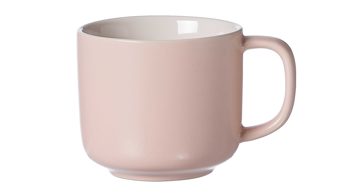 Kaffeetasse Ritzenhoff & breker aus Keramik in Rosa Ritzenhoff & Breker Kaffeetasse Jasper roséfarbenes Steinzeug – Füllmenge ca. 240 ml