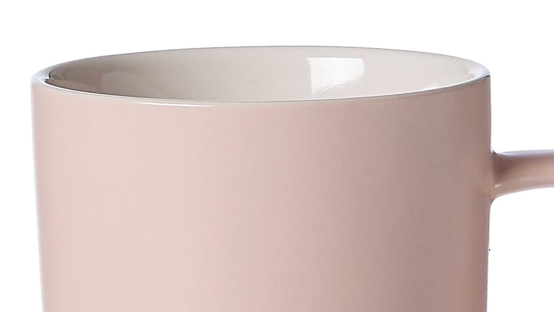 Kaffeebecher Ritzenhoff & breker aus Keramik in Rosa Ritzenhoff & Breker Kaffeebecher Jasper roséfarbenes Steinzeug – Füllmenge ca. 320 ml
