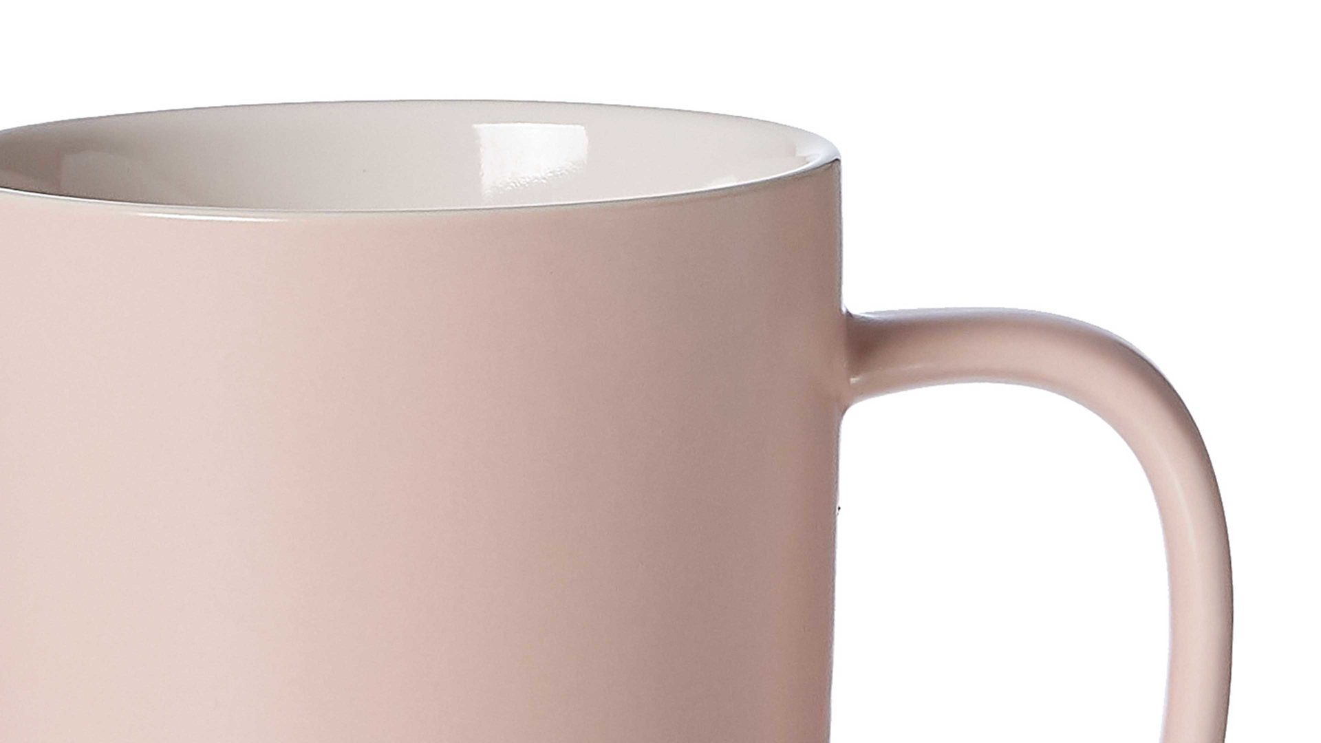 Kaffeebecher Ritzenhoff & breker aus Keramik in Rosa Ritzenhoff & Breker Kaffeebecher Jasper roséfarbenes Steinzeug – Füllmenge ca. 320 ml