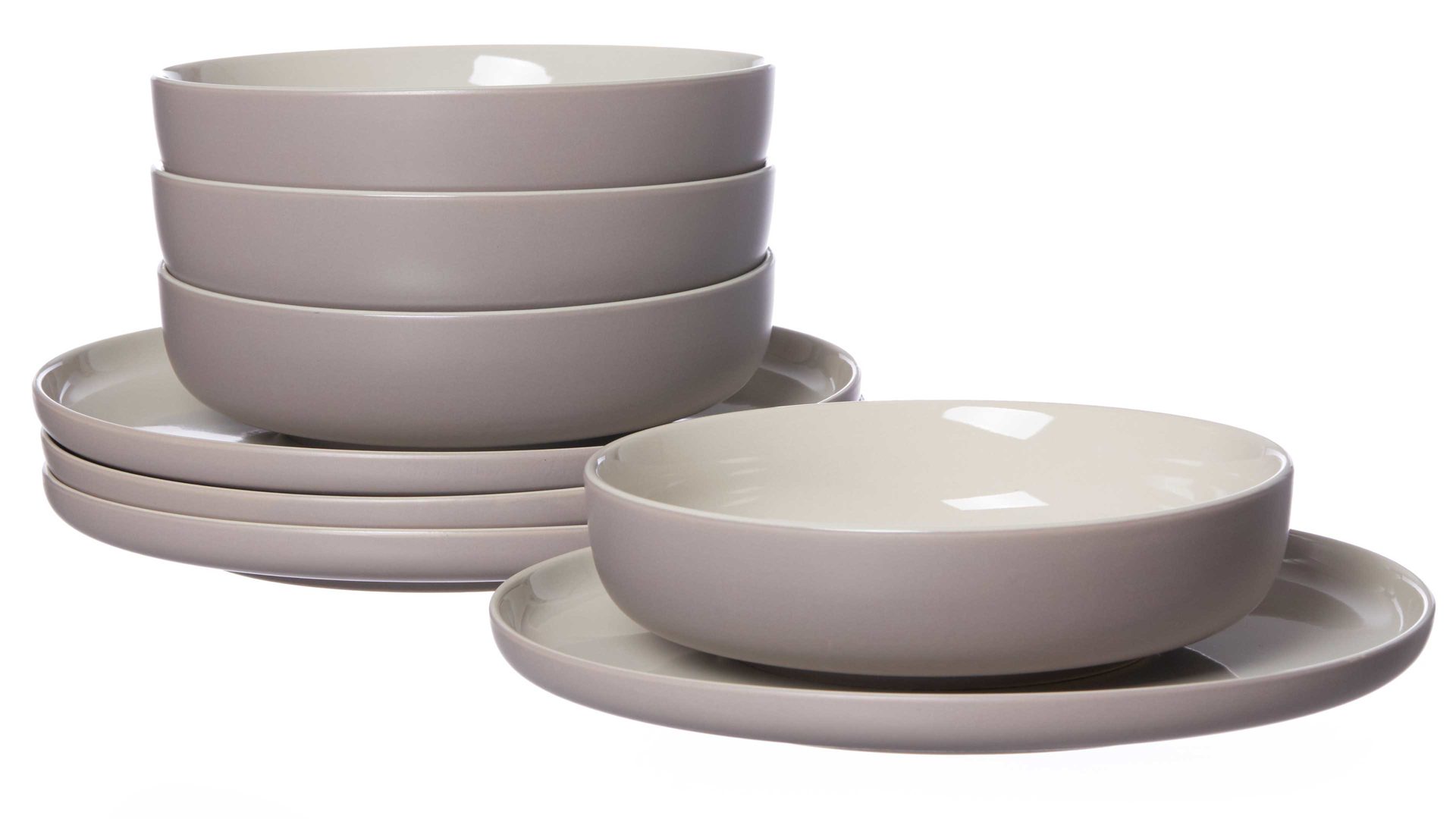 Tafelservice Ritzenhoff & breker aus Keramik in Grau Ritzenhoff & Breker Tafelservice Jasper taupefarbenes Steinzeug - 8-teilig, Tafelgeschirr