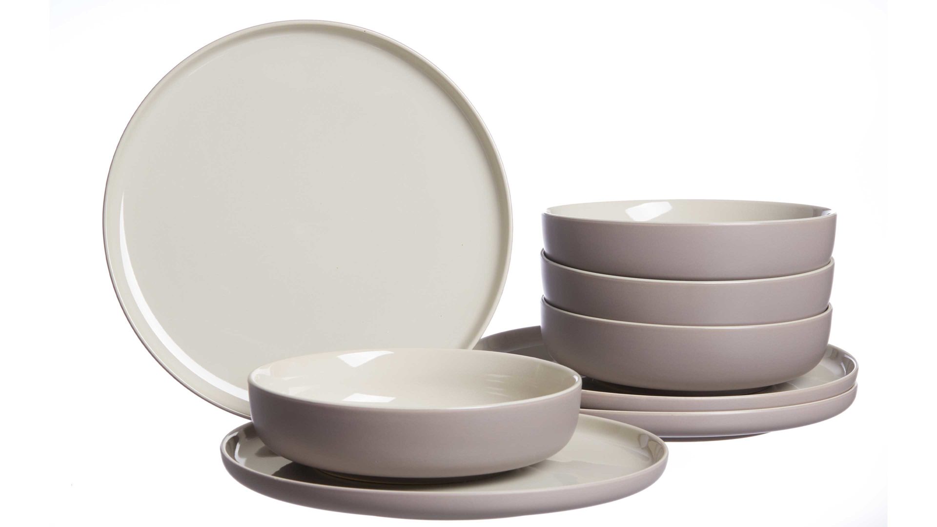 Tafelservice Ritzenhoff & breker aus Keramik in Grau Ritzenhoff & Breker Tafelservice Jasper taupefarbenes Steinzeug - 8-teilig, Tafelgeschirr