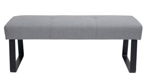Polsterbank PARTNERRING COLLECTION aus Stoff in Grau PARTNERRING COLLECTION Dordrecht - Polsterbank steingrauer Boucle Today 85 - Länge ca. 130 cm