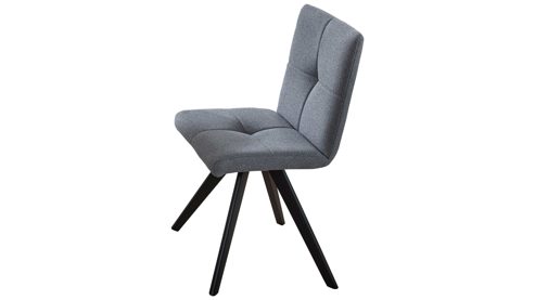Vierfußstuhl PARTNERRING COLLECTION aus Stoff in Grau PARTNERRING COLLECTION Polsterstuhl Odense steingrauer Boucle Today 85 & schwarzes Holz