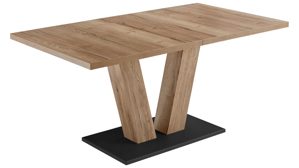 Auszugtisch PARTNERRING COLLECTION aus Holz in Holzfarben PARTNERRING COLLECTION Multi-Decor - Ausziehtisch Halifax Eiche & Schwarz - ca. 140 - 220 x 90 cm