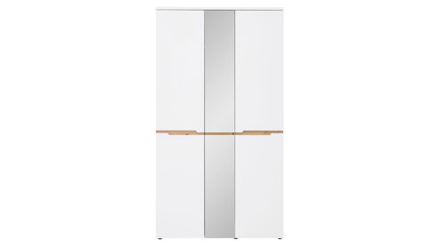 Garderobenschrank Innostyle aus Holz in Weiß Garderoben Serie Memphis - Garderobenschrank Weiß & Artisan Eiche - ca. 105 x 192 cm