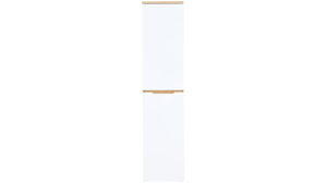 Aktenschrank Innostyle aus Holz in Weiß Büro Serie Memphis - Büroschrank Weiß & Artisan Eiche - ca. 45 x 197 cm