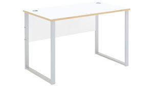 Schreibtisch Innostyle aus Holz in Weiß Büro Serie Memphis - Schreibtisch Weiß & Artisan Eiche - ca. 120 x 73 cm