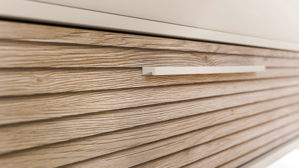 Schubladenkommode Paidi aus Holz in Holzfarben PAIDI Eefje – Schubladenkommode Groovy-Oak & Cashmere-Beige - drei Schubladen, Breite ca.  48 cm