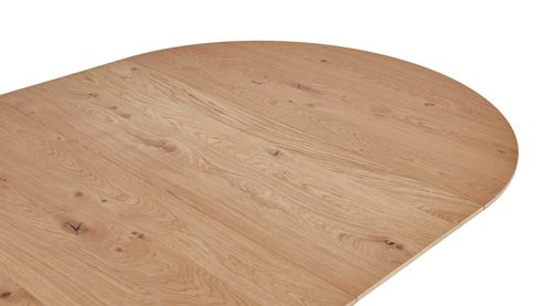 Auszugtisch Venjakob aus Holz in Holzfarben VENJAKOB Ausziehtisch Dalo Wildeiche & Anthrazit - Durchmesser ca. 140 cm