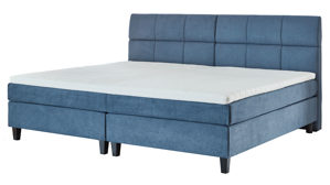 Boxspringbett Ada | nova butor aus Stoff in Blau Boxspringbett Fatena taubenblauer Stoffbezug EQE 16 – Liegefläche ca. 240 x 200 cm