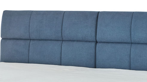 Boxspringbett Ada | nova butor aus Stoff in Blau Boxspringbett Fatena taubenblauer Stoffbezug EQE 16 – Liegefläche ca. 240 x 200 cm