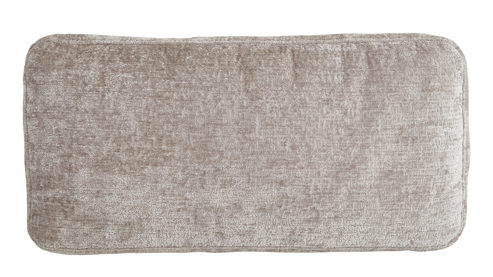 Schlafsofa Restyl aus Stoff in Hellbraun Schlafsofa Terri taupefarbener Chenillebezug 2-7092 & schwarze Metallfüße