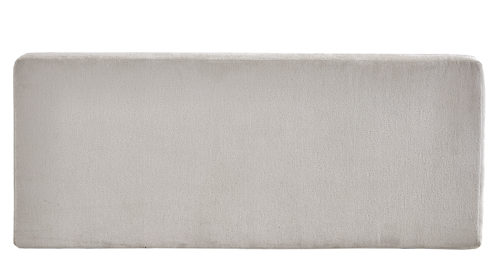 Schlafsofa Restyl aus Stoff in Beige Schlafsofa Terri cremefarbener Chenillebezug 2-7096 & anthrazitfarbene Metallfüße