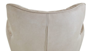 Vierfußstuhl Habufa® aus Stoff in Beige HABUFA® Polsterstuhl Joah mit Drehfunktion creme-champagnerfarbener Bezug & graphitfarbenes Metall