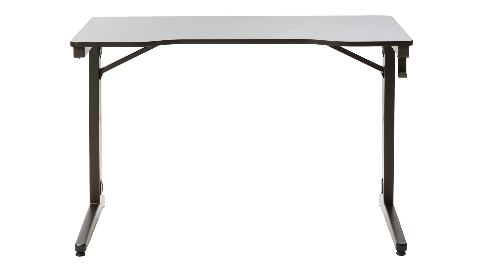 Schreibtisch Duo collection aus Metall in Schwarz Gaming Schreibtisch schwarzes Metall - ca. 120 x 60 cm