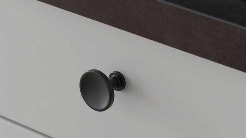 Einbauküche Nobilia® aus Holz in Hellgrau nobilia® Einbauküche Softline mit Elektrogeräten, z. B. Kühlschrank Seidengrau - Länge ca. 390 cm