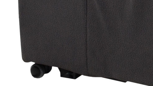 Relaxsessel Duo collection aus Stoff in Anthrazit Delphi Relaxsessel mit Aufstehhilfe anthrazitfarbener Mikorfaserbezug & schwarzes Metallgestell