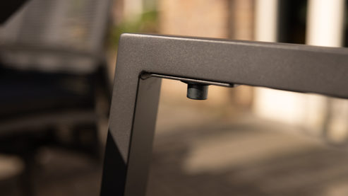 Gartenstuhl /-sessel Interliving aus Kunstfaser in Anthrazit Interliving Gartenmöbel Serie 7011 - Positionsstuhl anthrazitfarbenes Rope, TEXTILENE® & Aluminium