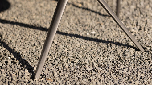 Gartentisch Interliving aus Stein in Grau Interliving Gartenmöbel Serie 7012 - Esstisch gesinterter grauer Stein & anthrazitfarbenes Aluminium - ca. 220 x 100 cm