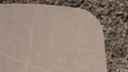 Gartenmöbel-Set Interliving aus Metall in Grau Interliving Gartenmöbel Serie 7012 - Essgruppe mit Diningsesseln hellgrauer Olefin-Teddybezug, Rope, gesinterter grauer Stein & anthrazitfarbenes Aluminium