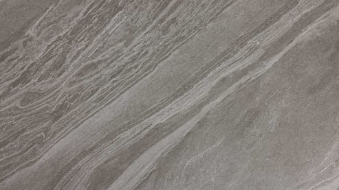 Lounge-Gruppe Interliving aus Kunstfaser in Grau Interliving Gartenmöbel Serie 7013 - Loungemöbel-Set mit Couchtisch grauer Olefin-Teddybezug, Rope, Aluminium & Sinterstein - vierteilig