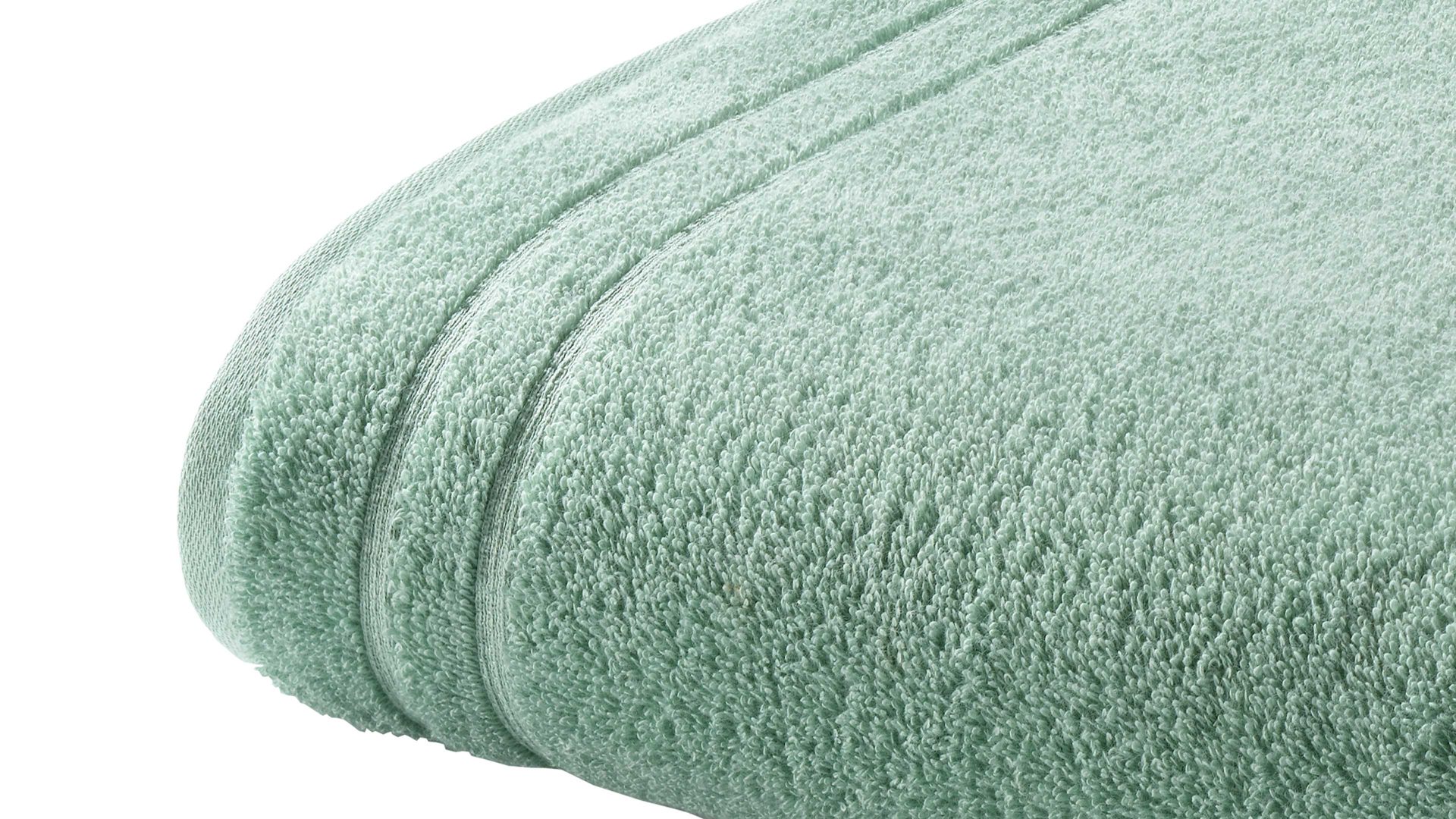 Duschhandtuch Vossen aus Naturfaser in Hellgrün VOSSEN® Four Seasons - Duschtuch blassgrüne Baumwolle ca. 67 x 140 cm