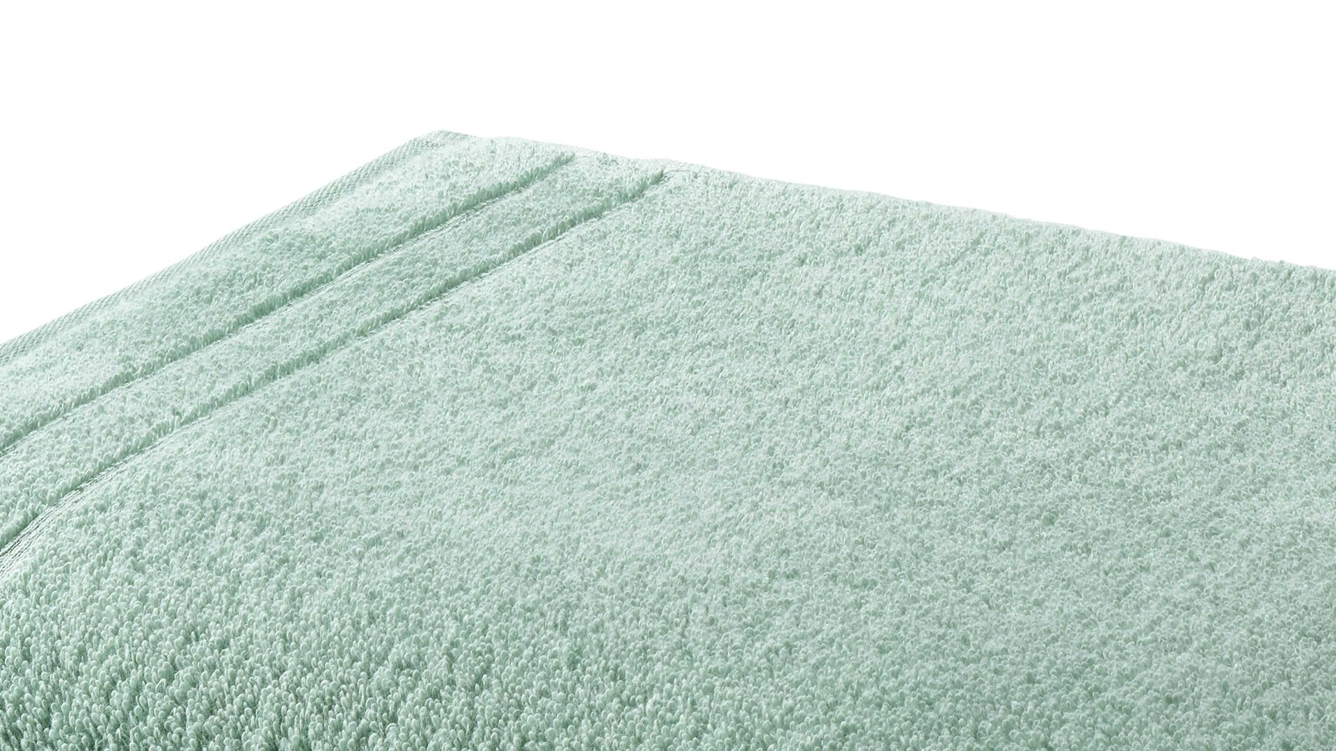 Duschhandtuch Vossen aus Naturfaser in Hellgrün VOSSEN® Four Seasons - Duschtuch blassgrüne Baumwolle ca. 67 x 140 cm