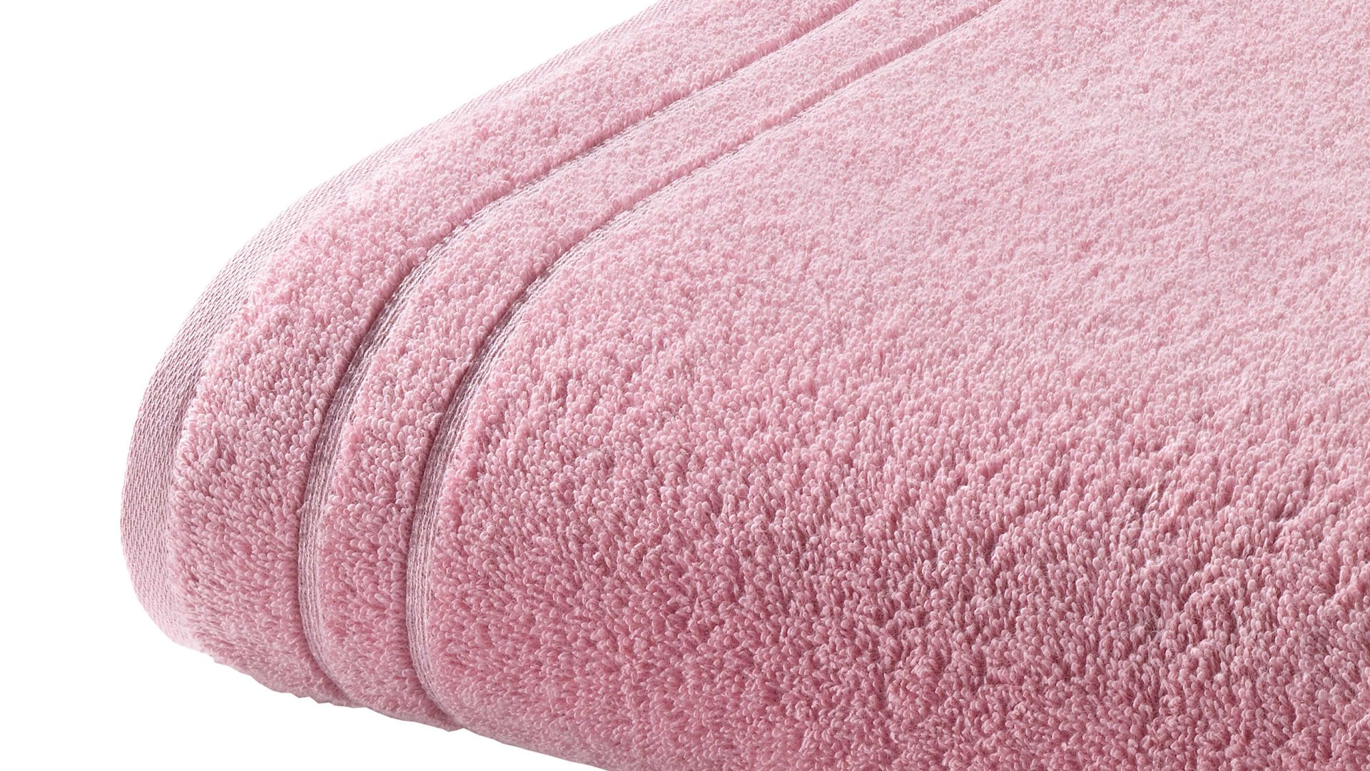 Duschhandtuch Vossen aus Naturfaser in Pastell VOSSEN® Four Seasons - Duschtuch lotusfarbene Baumwolle ca. 67 x 140 cm