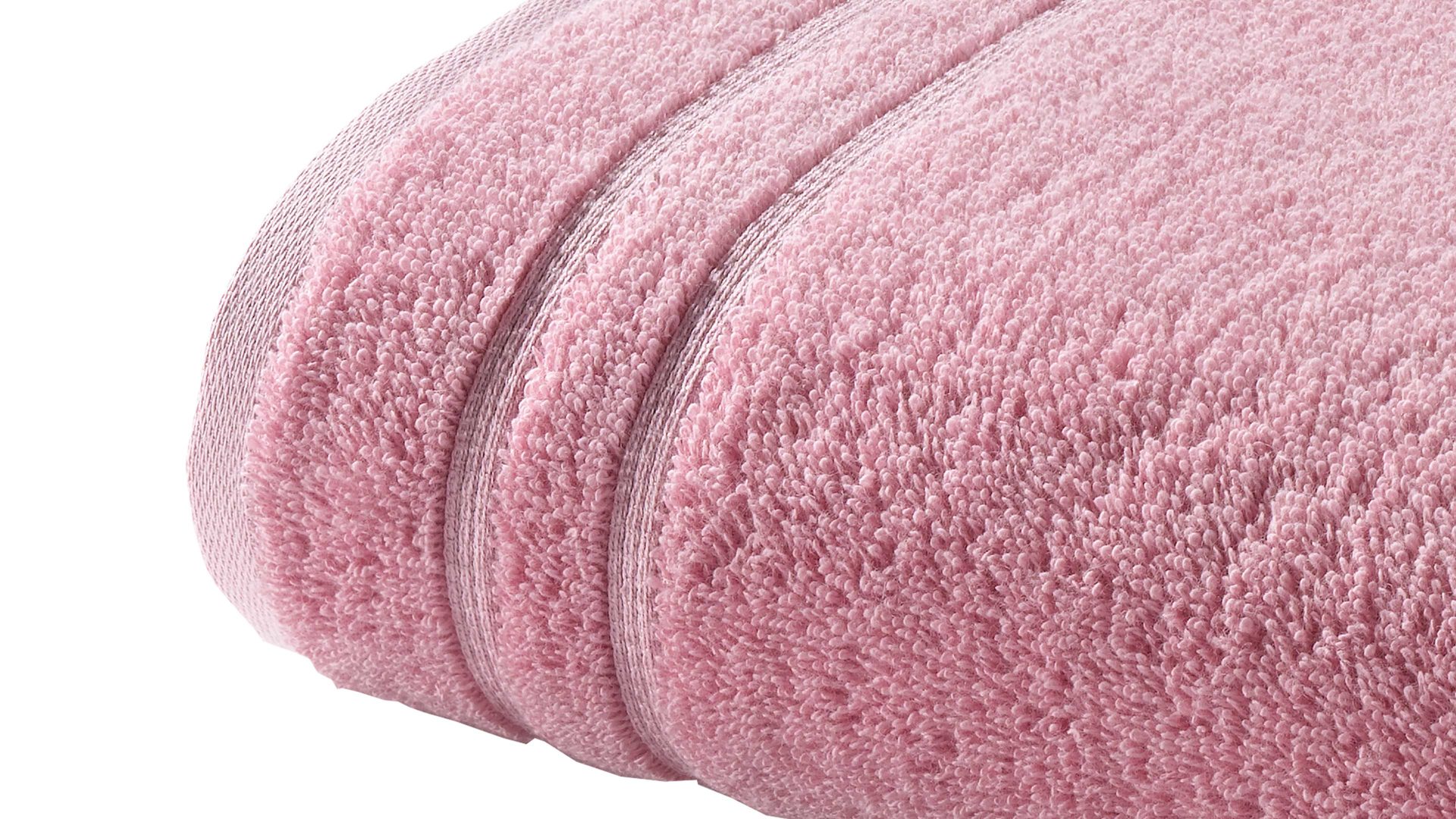 Handtuch Vossen aus Naturfaser in Rosa VOSSEN® Four Seasons - Handtuch lotusfarbene Baumwolle ca. 50 x 100 cm