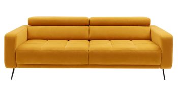 2,5-Sitzer Interliving aus Stoff in Orange Interliving Sofa Serie 4303 – 2,5-Sitzer curryfarbene Wirkware Salsa - Länge ca. 182 cm