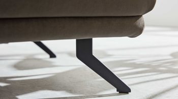 Ecksofa Interliving aus Stoff in Dunkelgrün Interliving Sofa Serie 4303 – Ecksofa olivfarbene Wirkware Salsa - Stellfläche ca. 323 x 190 cm