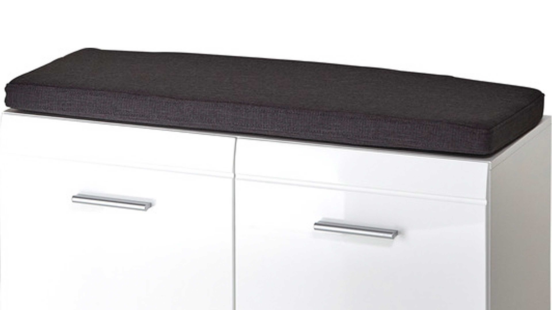 Sitzkissen Germania aus Stoff in Anthrazit Sitzkissen Adana anthrazitfarbener Stoffbezug - ca. 96 x 35 cm