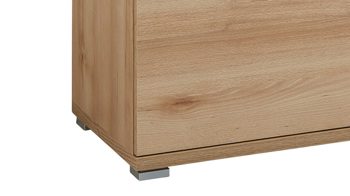 Schuhschrank Germania aus Holz in Holzfarben Schuhschrank Lissabon, ein Flurschrank mit Komfort Edelbuche - zwei Türen & eine Schublade