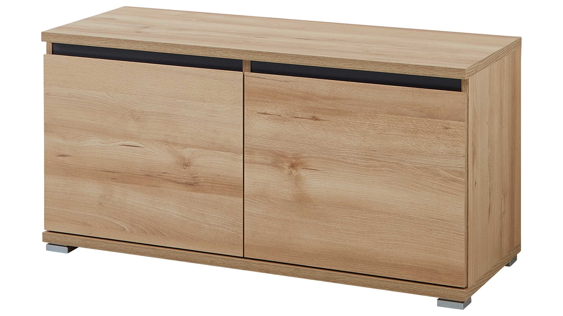 Garderobenbank Germania aus Holz in Holzfarben Schuhbank Lissabon als Garderobenmöbel Edelbuche - zwei Türen