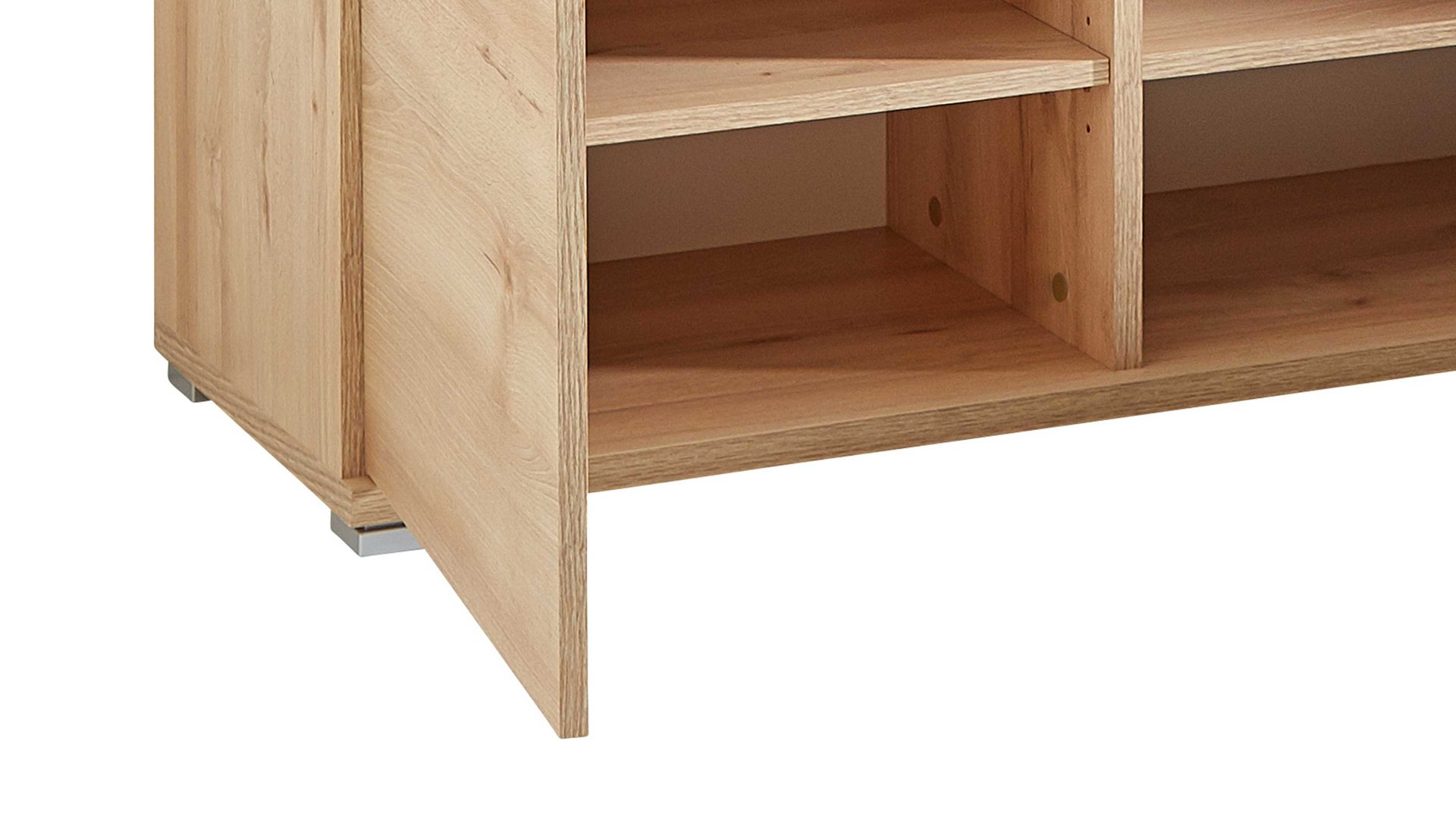 Garderobenbank Germania i.i. aus Holz in Holzfarben Schuhbank Lissabon als Garderobenmöbel Edelbuche - zwei Türen