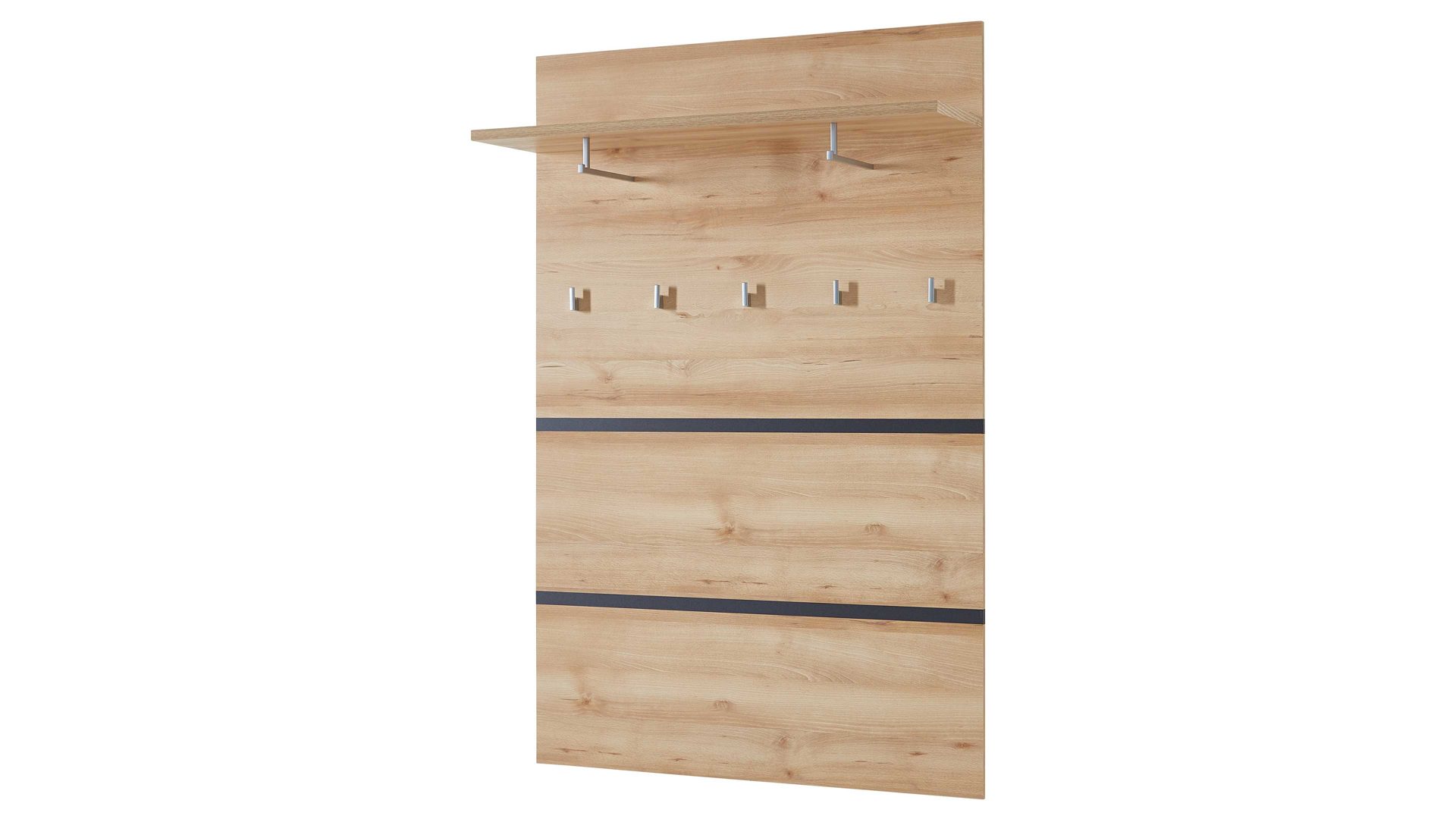 Wandgarderobe Germania i.i. aus Holz in Holzfarben Wandgarderobe Lissabon bzw. Garderobenpaneel Edelbuche - ca. 96 x 147 cm