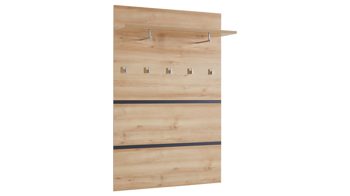 Wandgarderobe Germania aus Holz in Holzfarben Wandgarderobe Lissabon bzw. Garderobenpaneel Edelbuche - ca. 96 x 147 cm