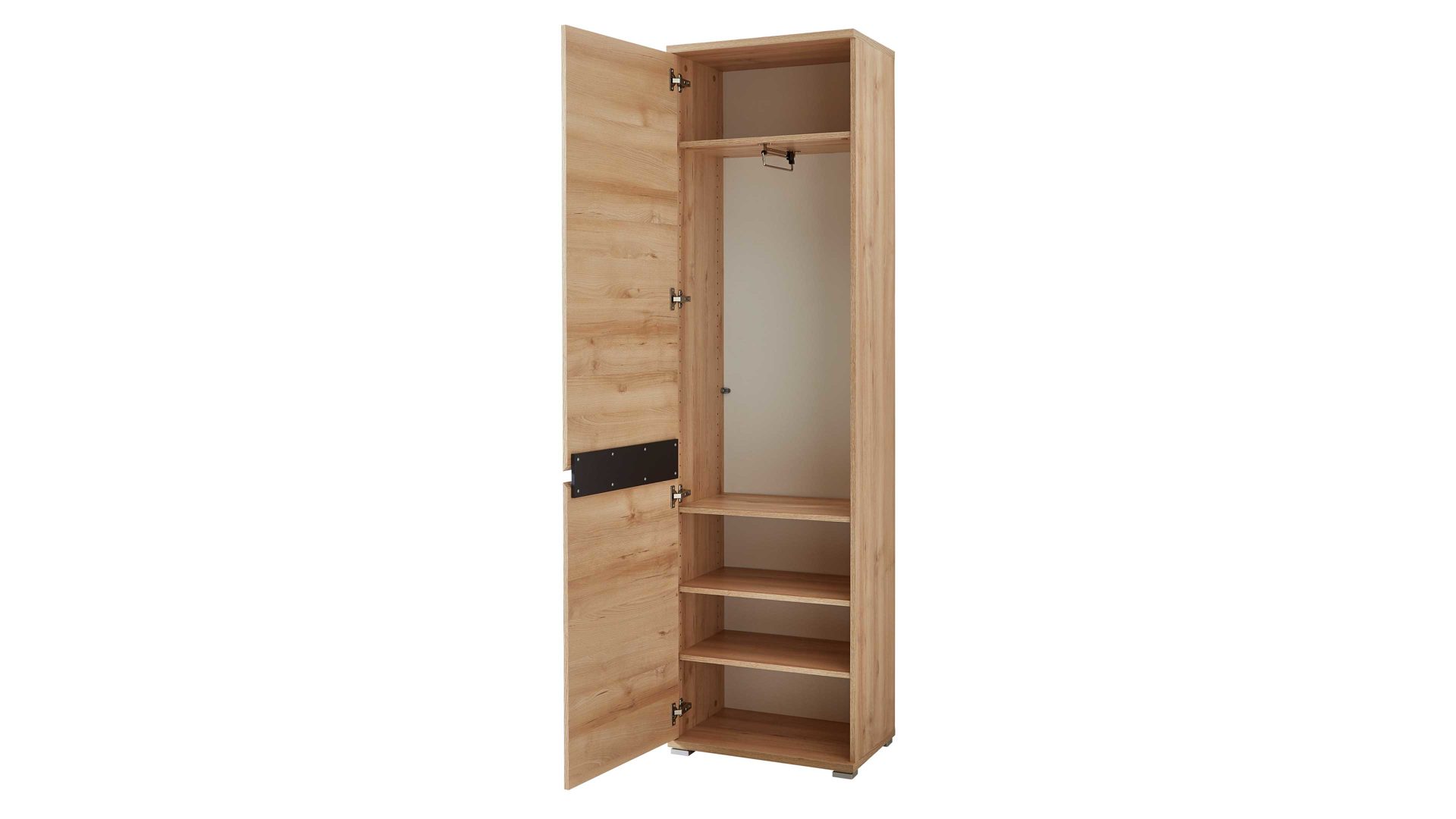 Garderobenschrank Germania i.i. aus Holz in Holzfarben Garderobenschrank Lissabon als stilvolles Dielenmöbel Edelbuche - eine Tür