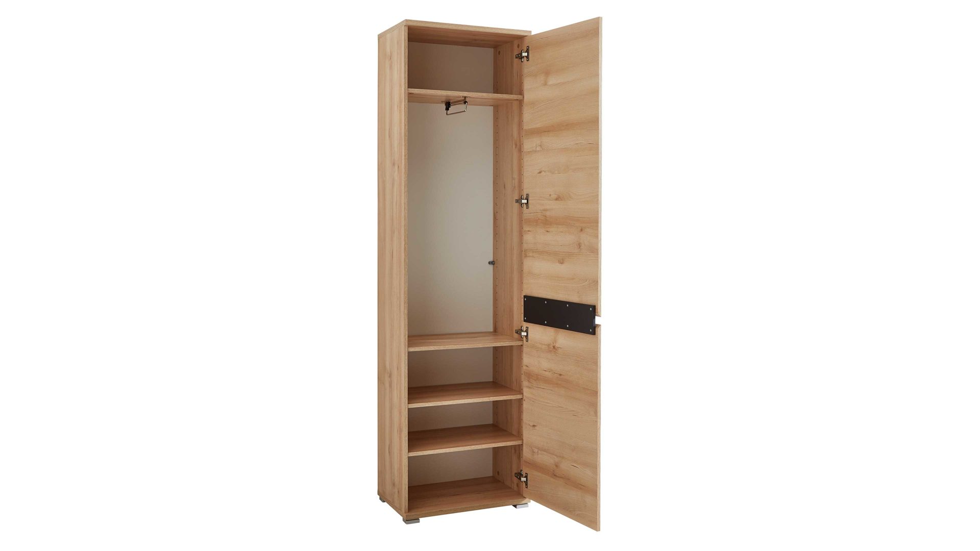 Garderobenschrank Germania i.i. aus Holz in Holzfarben Garderobenschrank Lissabon als stilvolles Dielenmöbel Edelbuche - eine Tür