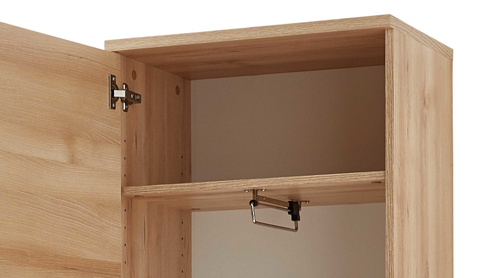 Garderobenschrank Germania i.i. aus Holz in Holzfarben Garderobenschrank Lissabon als stilvolles Dielenmöbel Edelbuche - eine Tür