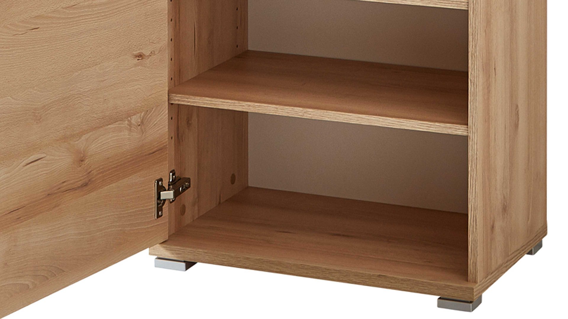 Garderobenschrank Germania aus Holz in Holzfarben Garderobenschrank Lissabon als stilvolles Dielenmöbel Edelbuche - eine Tür