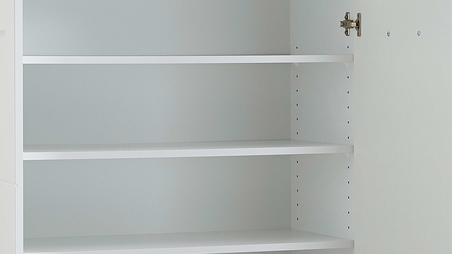 Schuhschrank Germania i.i. aus Holz in Weiß Schuhschrank Adana, ein Dielenmöbel weiße Hochglanzfronten & Kunststoffoberflächen - zwei Türen