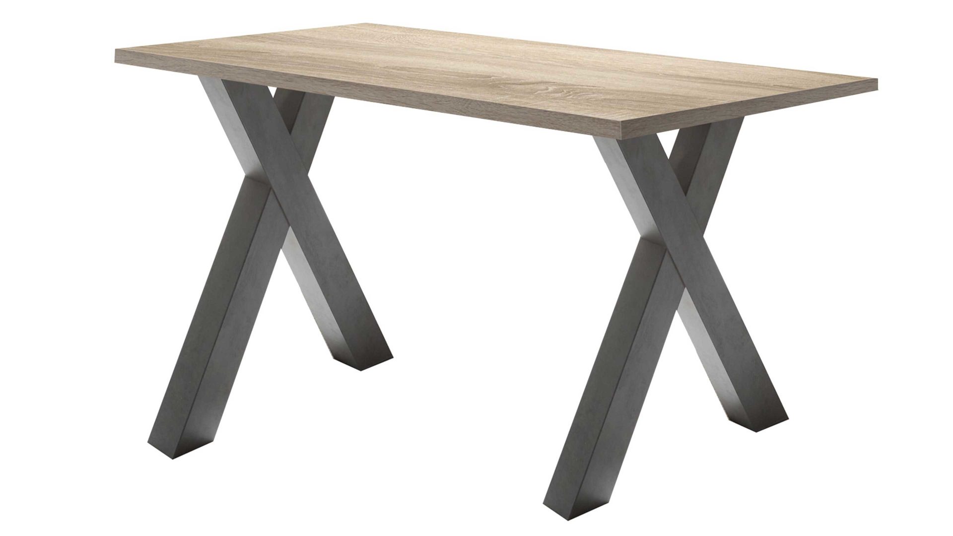 Schreibtisch Mäusbacher aus Holz in Holzfarben Schreibtisch Mister Office Eiche sägerau & Graphit – ca. 140 x 70 cm