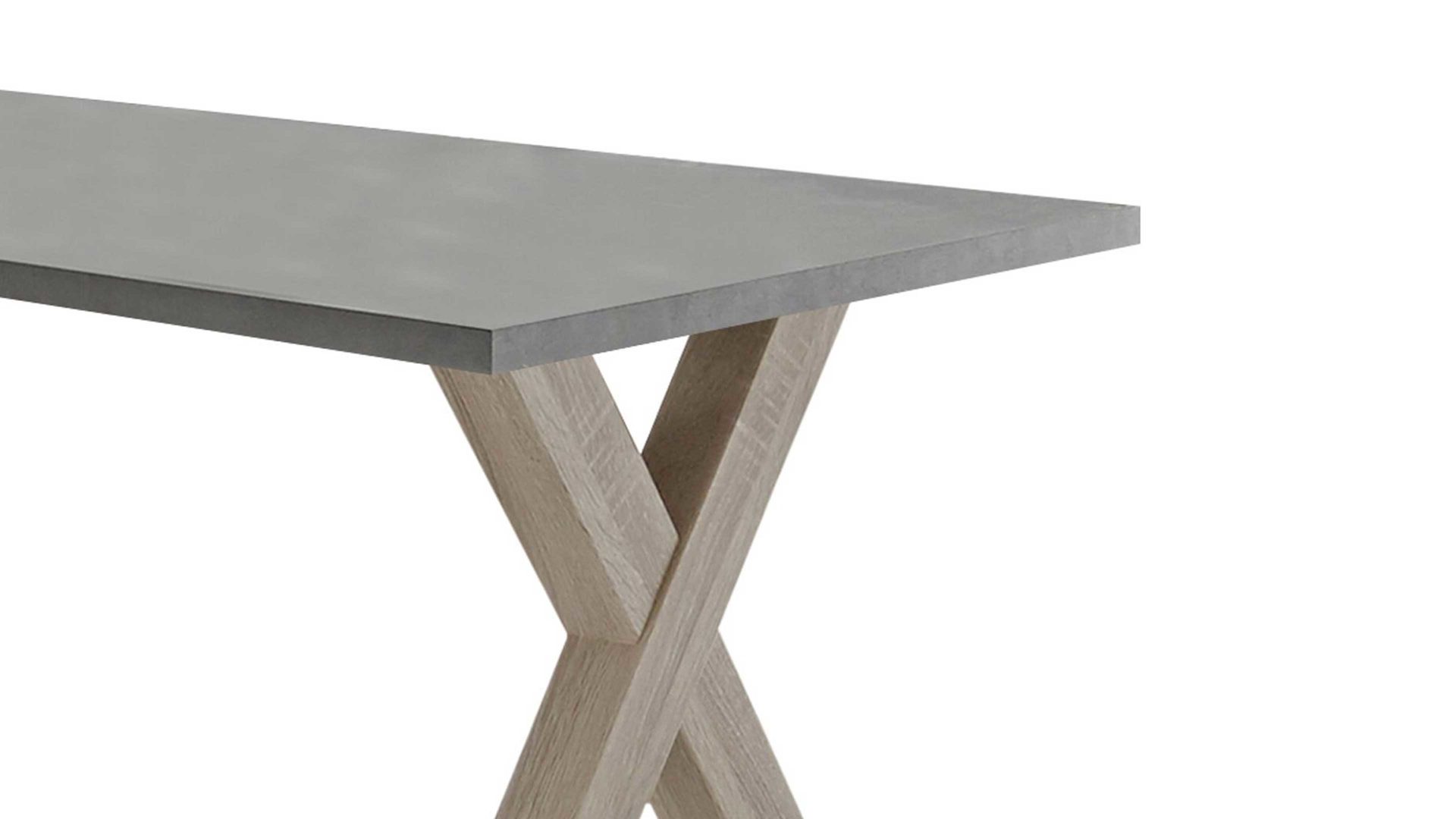 Schreibtisch Mäusbacher aus Holz in Grau Schreibtisch Mister Office Graphit & Eiche sägerau – ca. 140 x 70 cm