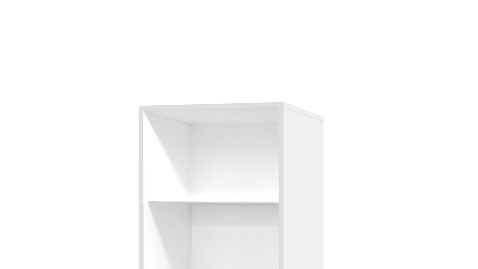 Regal Mäusbacher aus Holz in Weiß Aktenregal Mister Office Mattweiß – ca. 81 x 145 cm